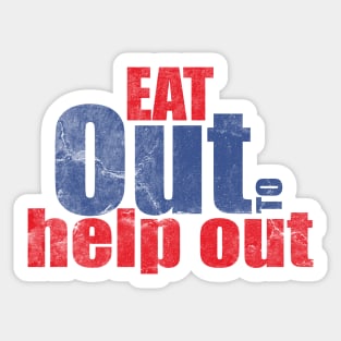 Eat out to help out Sticker